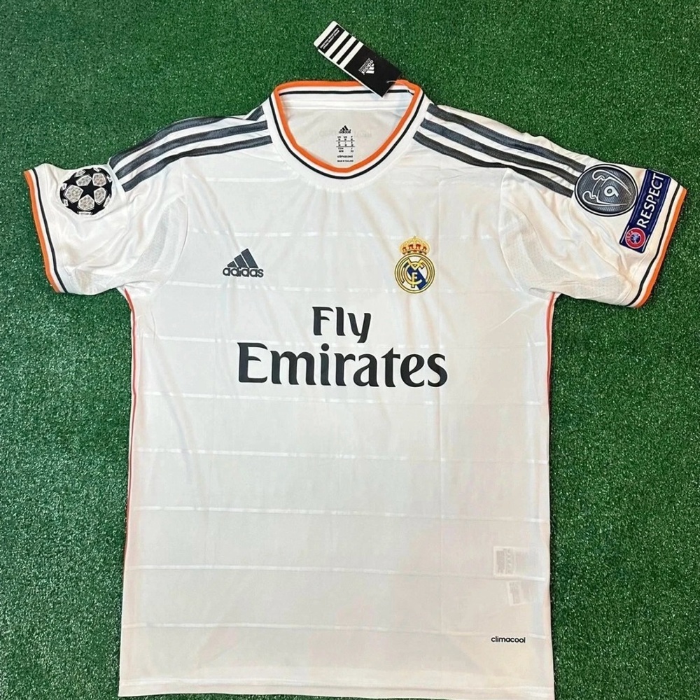 Adidas Real Madrid White and Black Soccer Jersey